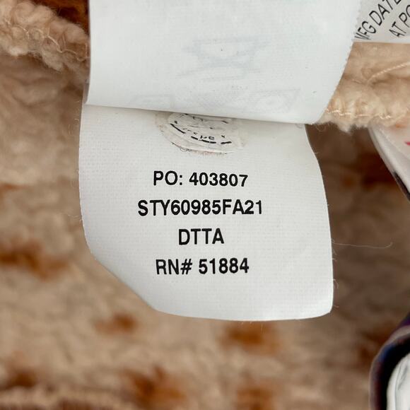 Patagonia Furry Friends Fleece Teddy Bear Baby Bunting Tuber Tan Dear Deer Print - Picture 13 of 13